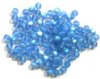 50 6mm Transparent Matte Light Sapphire AB Glass Beads
